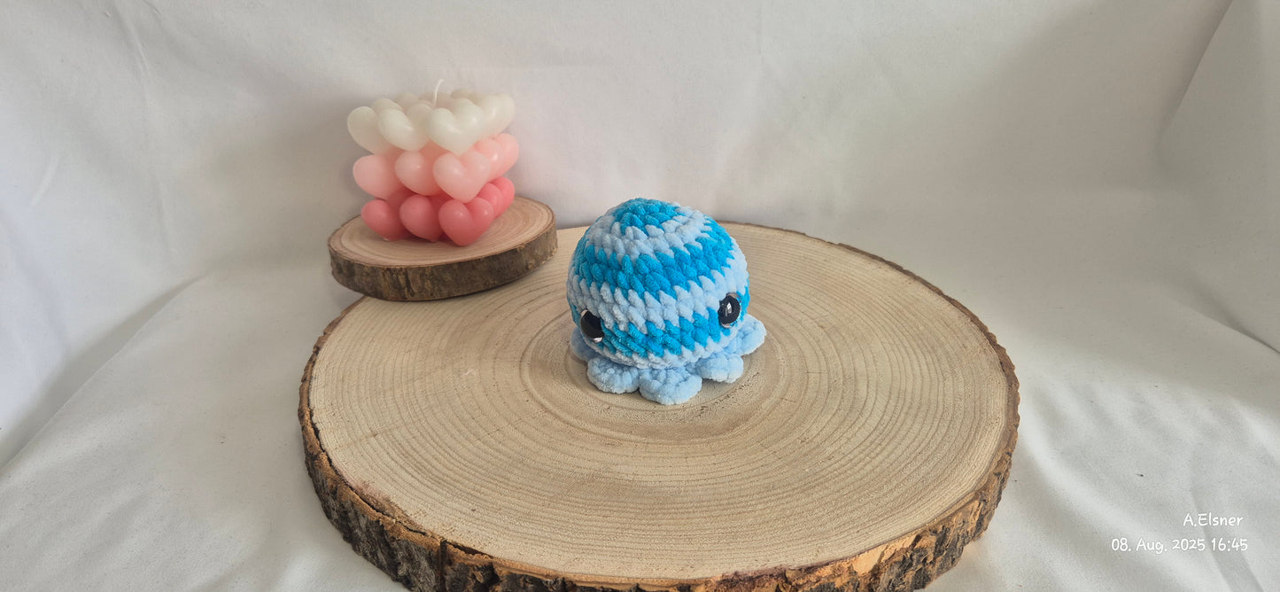 Oktopus Amigurumi gehäkelt – Meerestier Kuscheltier – Oktopus Deko Kinderzimmer – Geschenk Handmade – Sicherheitsaugen Häkelspielzeug