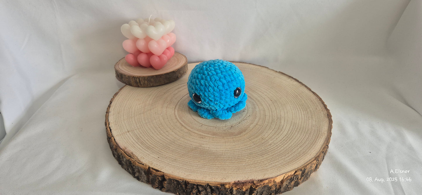 Oktopus Amigurumi gehäkelt – Meerestier Kuscheltier – Oktopus Deko Kinderzimmer – Geschenk Handmade – Sicherheitsaugen Häkelspielzeug