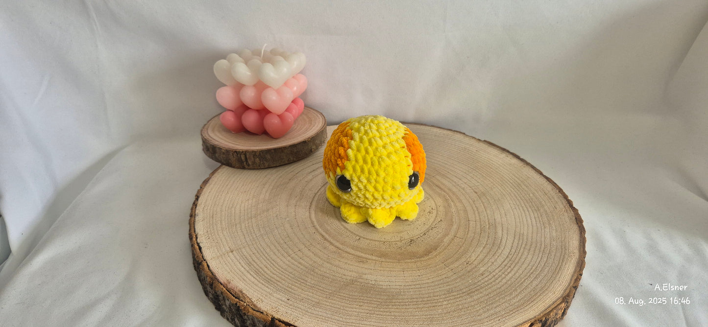 Oktopus Amigurumi gehäkelt – Meerestier Kuscheltier – Oktopus Deko Kinderzimmer – Geschenk Handmade – Sicherheitsaugen Häkelspielzeug