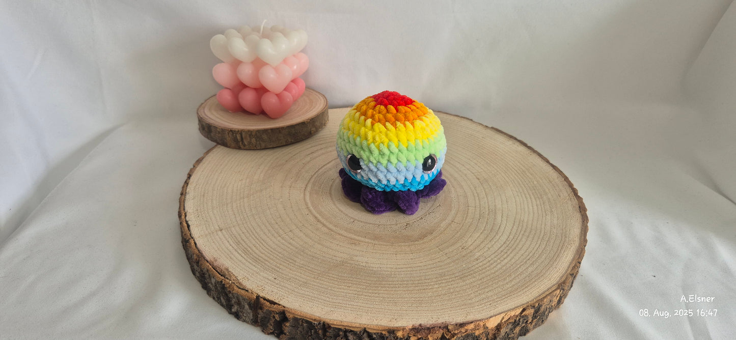 Oktopus Amigurumi gehäkelt – Meerestier Kuscheltier – Oktopus Deko Kinderzimmer – Geschenk Handmade – Sicherheitsaugen Häkelspielzeug