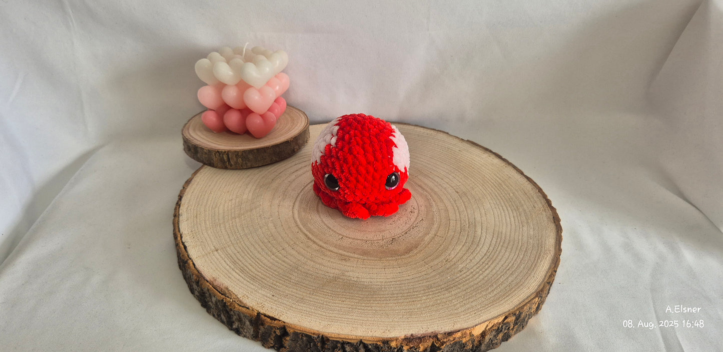 Oktopus Amigurumi gehäkelt – Meerestier Kuscheltier – Oktopus Deko Kinderzimmer – Geschenk Handmade – Sicherheitsaugen Häkelspielzeug