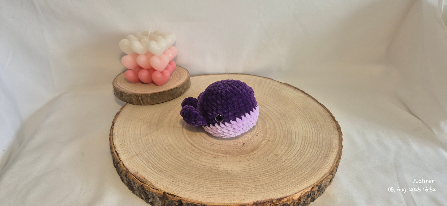 Wal Amigurumi gehäkelt – Kuscheltier Meerestier – Geschenk zur Geburt – Häkel Wal Spielzeug – Sicherheitsaugen – Handmade Baby Deko