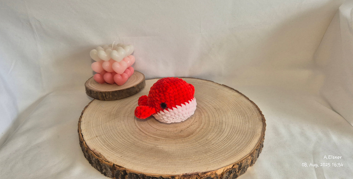 Wal Amigurumi gehäkelt – Kuscheltier Meerestier – Geschenk zur Geburt – Häkel Wal Spielzeug – Sicherheitsaugen – Handmade Baby Deko