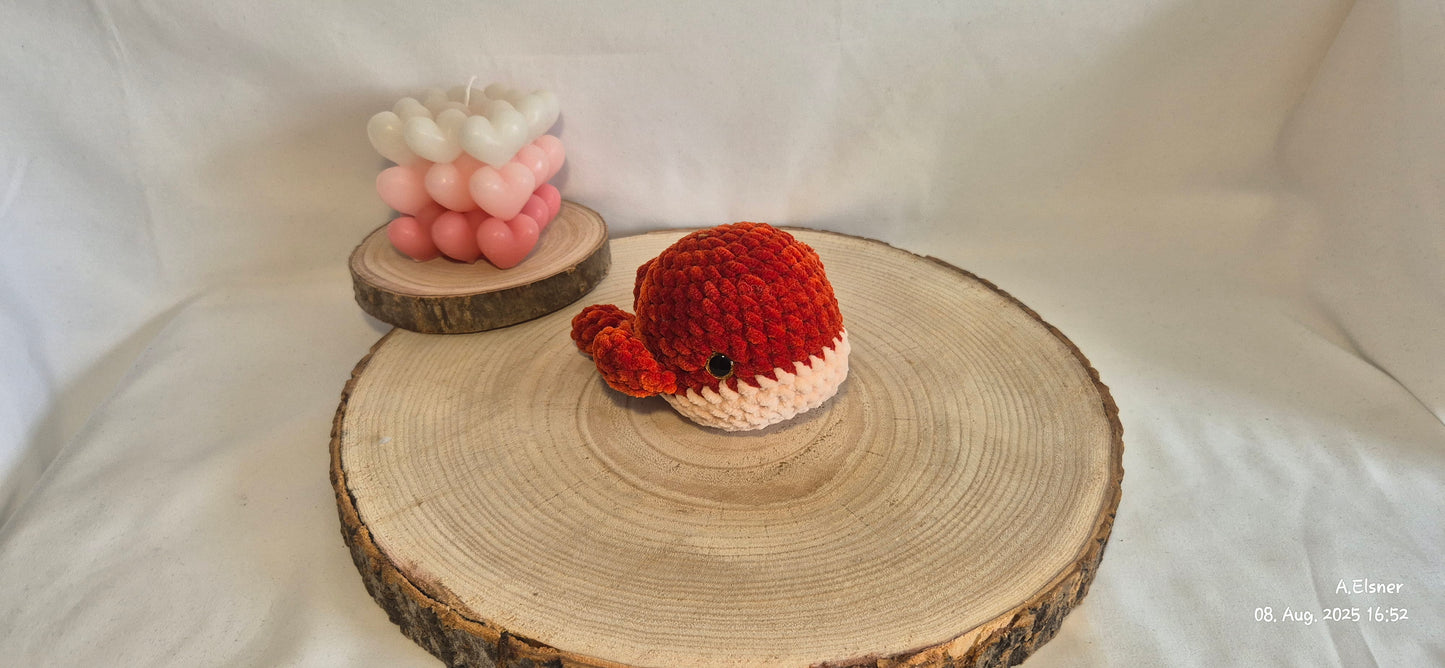 Wal Amigurumi gehäkelt – Kuscheltier Meerestier – Geschenk zur Geburt – Häkel Wal Spielzeug – Sicherheitsaugen – Handmade Baby Deko
