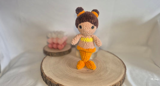 Meerjungfrau Amigurumi gehäkelt – Handmade Kuschelpuppe – Häkelspielzeug Fantasy – Geschenk Kinder – Meerjungfrau mit Sicherheitsaugen