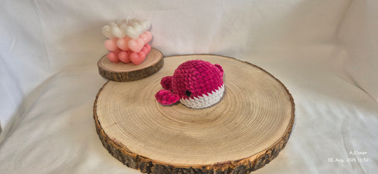 Wal Amigurumi gehäkelt – Kuscheltier Meerestier – Geschenk zur Geburt – Häkel Wal Spielzeug – Sicherheitsaugen – Handmade Baby Deko