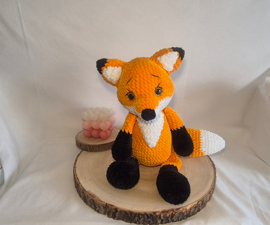 Fuchs Amigurumi gehäkelt – Handmade Kuscheltier – Geschenk zur Geburt – Fuchs Plüschtier – Deko Babyzimmer – Sicherheitsaugen